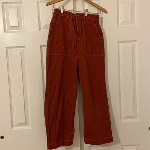 BDG red wide leg pants